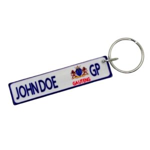 GP Number Plate Key Ring