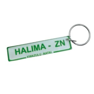 ZN Number Plate Key Ring